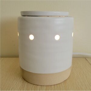 Threshold Elegant White and Tan Ceramic Wax Warmer